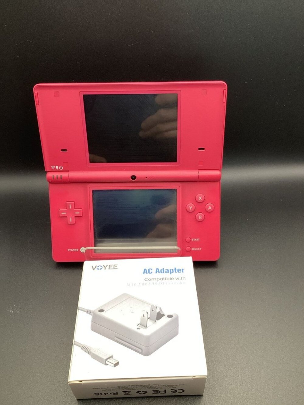 Nintendo DSi Dark Pink TWL-001 Japan Tested and Working Custom w/Charger Stylus